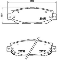 Brembo P 83 038 Bremsbelagsatz, Scheibenbremse FüR Lexus Toyota