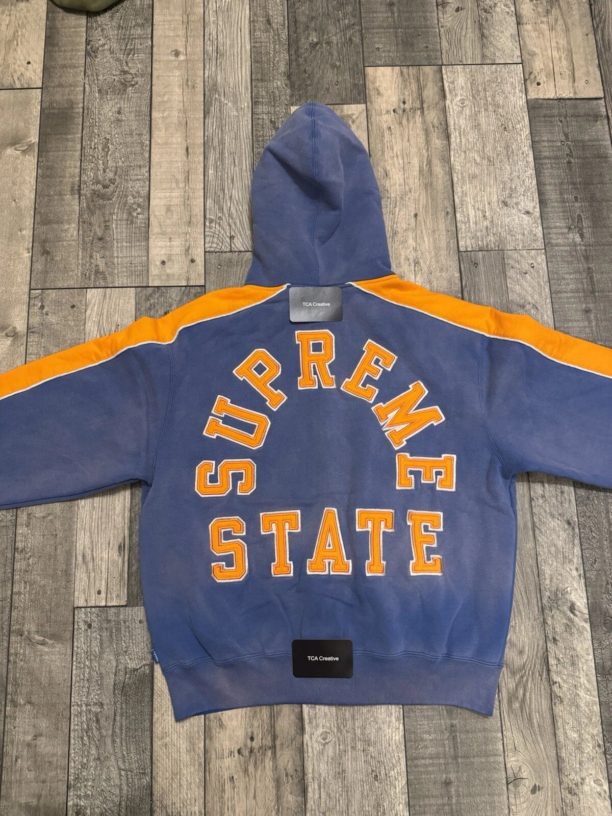 Sweat à capuche zippé Supreme State « Lavé Royal »   Petit