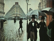 Dream-art oil painting Gustave Caillebotte Paris Street- Rainy Weather portraits