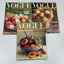 Vogue Entertaining Australia Wine and Food Cookbook Magazine 1987 88 89 Vintage