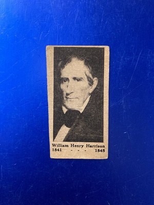 1930 William Henry Harrison W589 President & Wives - Hand Cut
