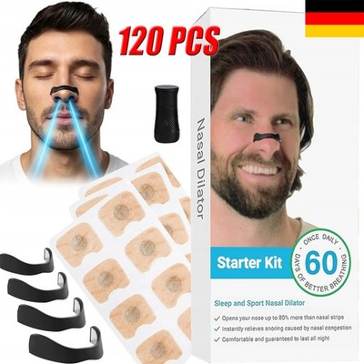 NEU 120 Stück Magnetischer Breathing Nasal Strip, Anti Schnarch Nose Strips DHL