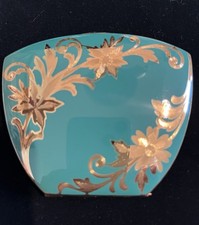 Vintage Elgin American Enamel Compact, with Original Box & Unused Powder Pad