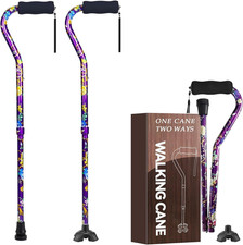 Floral Canes for Women Folding Cane for Stability with Non-Slip Base, Adjustable