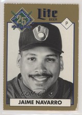 1994 Miller Brewing Milwaukee Brewers 25 Year Commemorative Jaime Navarro 0w6
