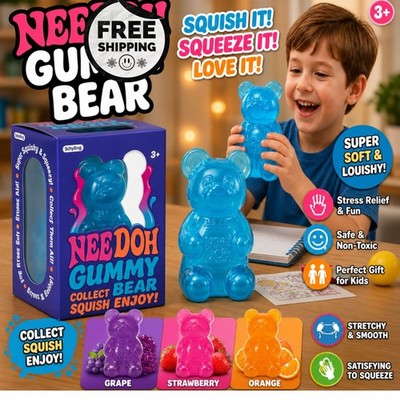 NEE Stress Relief DOH Schylling SquishY Gooey Squeeze Ball  Gummy Bear