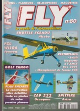FLY N°80 PLAN : GOLF TANGO 1 / PZL WILGA / CAP 232 / SPITFIRE / SHUTTLE SCEADU