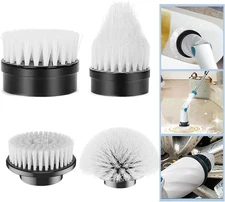 Electric Spin Scrubber Replaceable Brush Heads Set, 4 Pack Cordless Spin Scrubbe