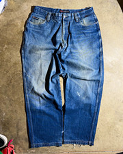 2000S FUBU VTG BAGGY DENIM JEANS SIZE 42 Y2K JEANS