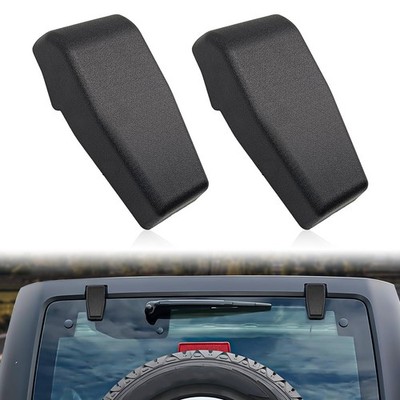 NOTISH 2PCS Black Rear Window Hinge Liftgate Glass Hinge Cover Trim Compatible w