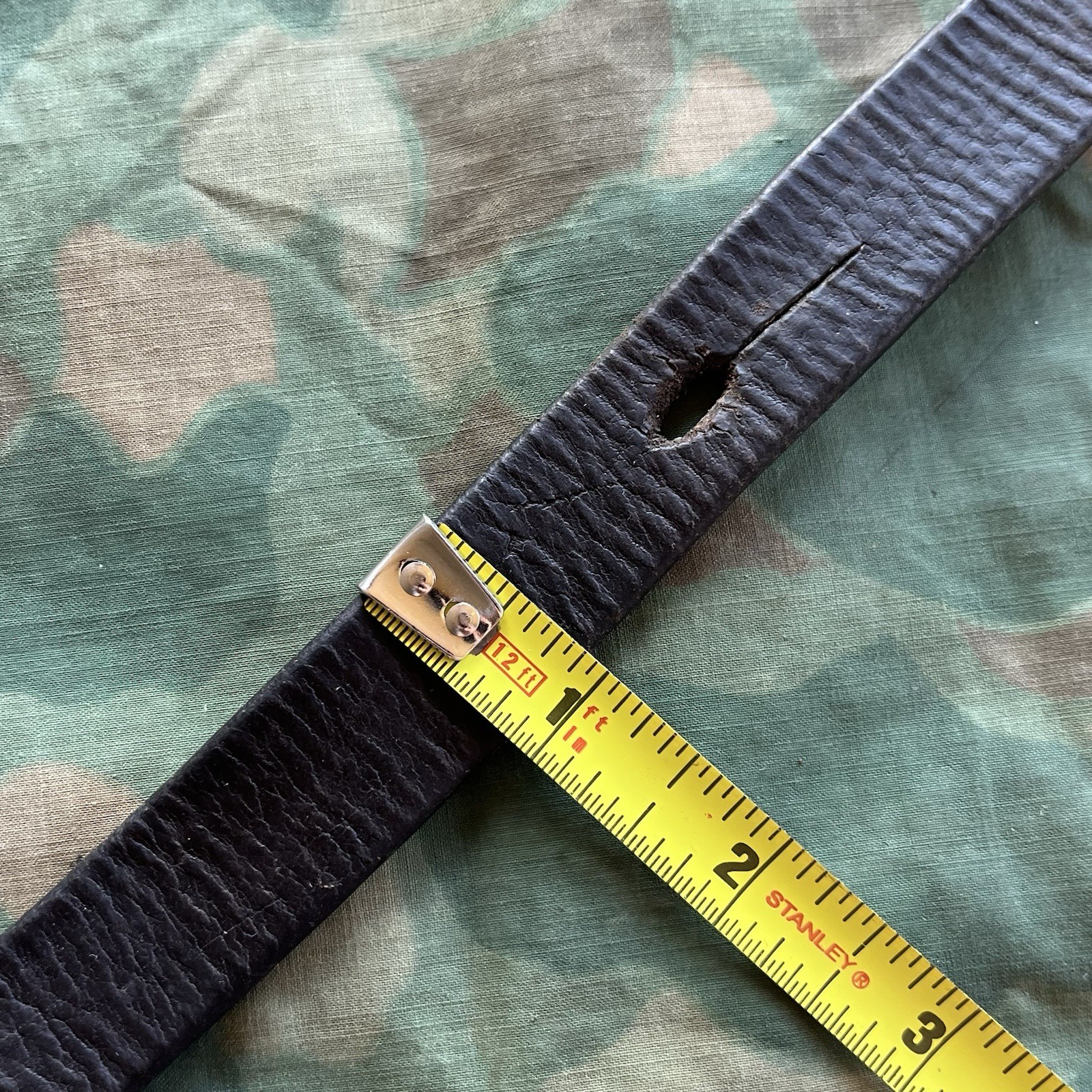 Original Yugo Yugoslavian Mauser M24/47 Leather Sling W/ Buttons Used #9