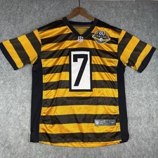 Vtg Ben Roethlisberger Pittsburgh Steelers Bumblebee Jersey Nike On Field Sz 48