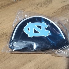 College Brands North Carolina Tar Heels Leather Putter Head Cover Navy Blue