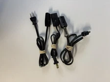 3 Vintage Appliance Power Cords 2 Prong Replacement 5A 250V 10A 125V 24” 36” 40”