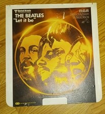 BEATLES LET IT BE 1981 RCA SELECTAVISION VIDEODISCS UNITED ARTISTS JOHN LENNON