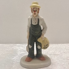 Rustic Farmer Clown Figurine Flambro 1985 Cir...