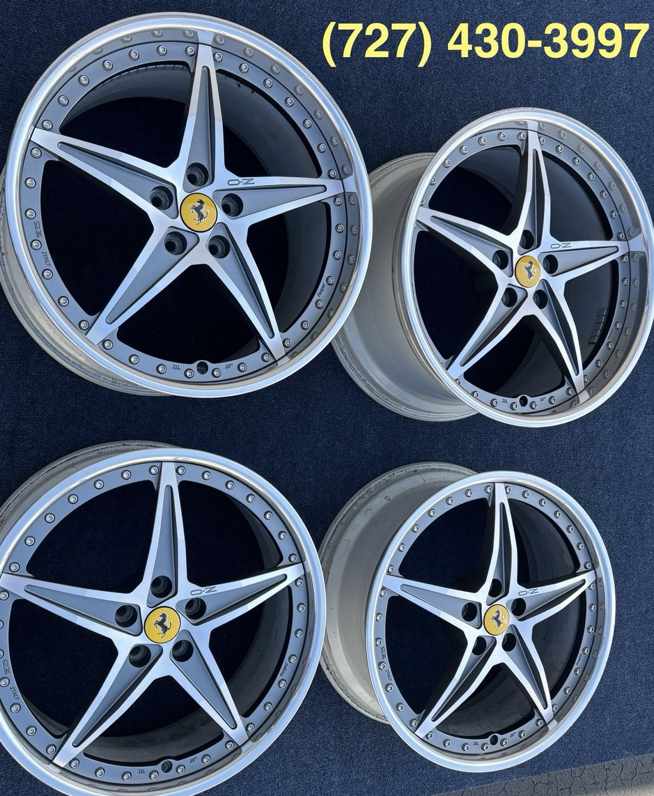 20" FERRARI 599 GTB 612 SCAGLIETTI OZ RACING WHEELS 599 HGTE FORGED RIMS