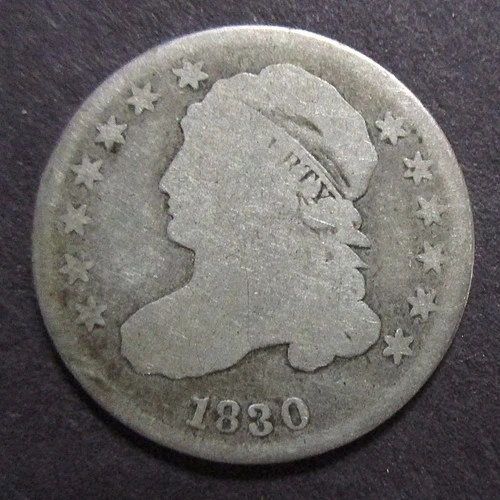 1830-P Capped Bust Dime — photo from the most recent tracked eBay sale