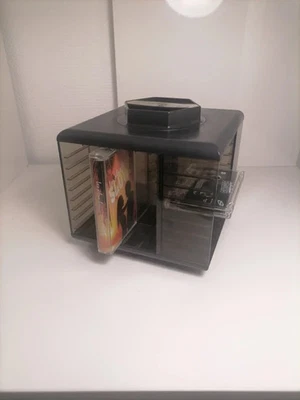 Range cassettes audio Girandola noir année 80, k7 , hifi,sono - Photo 1/4