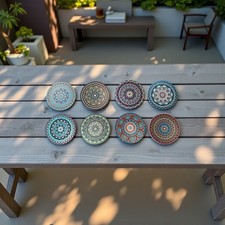 Untersetzer Mandala Holz