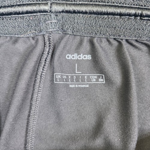 Adidas Track Pants Black 3 Stripe Kids Size L Black Soccer Training Pants - Picture 6 of 12