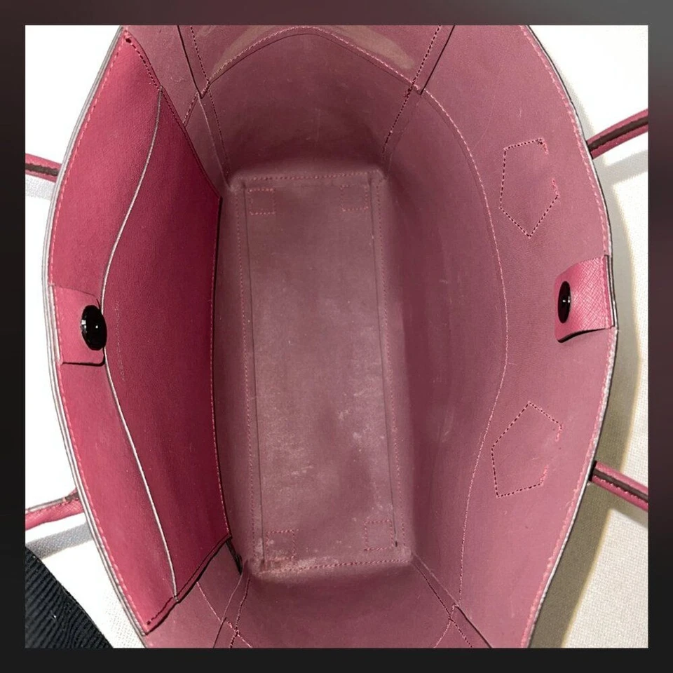 Bolso de Mano Rebecca Minkoff - Cuero Saffiano Vino/Borgoña Foto 3 de 4