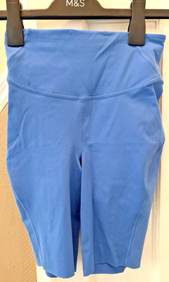 Lululemon Base Pace Größe 2 UK 6 blau gerippt neu ohne Etikett Laufen Yoga Pilates