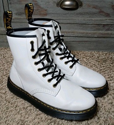 Doc Martens White  Boots Size 7M