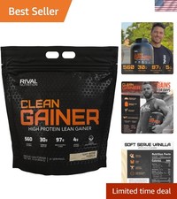 Clean Gainer - 10 lbs Soft Serve Vanilla: Muscle Building Protein 12.40 per gallon