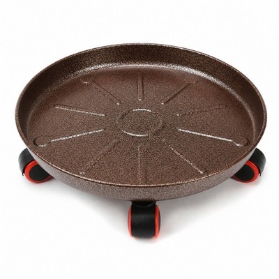 Flower Pot Tray with Rollers Sturdy Planter Plant Mover with Wheels Heavy Duty