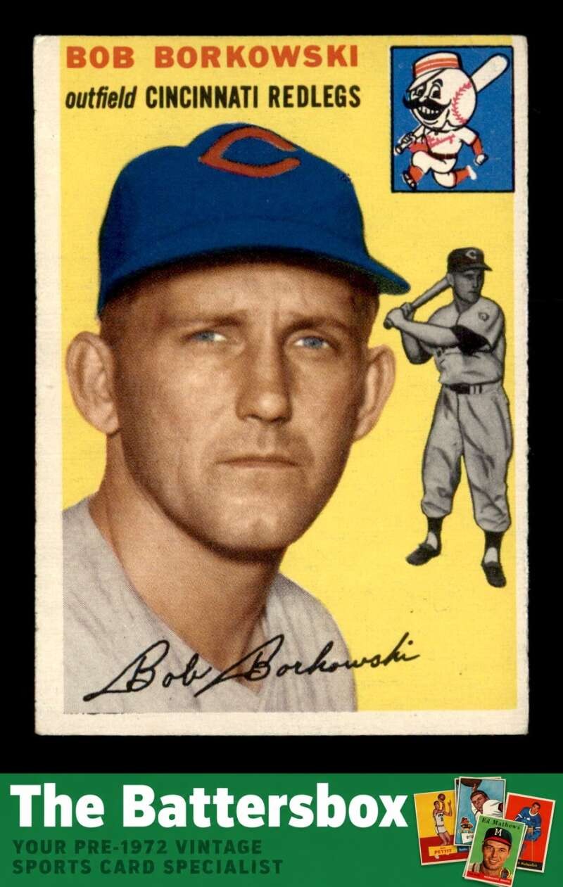 Bob Borkowski #138 Baseball Cards 1954 Topps trading card — raw and PSA graded price guide