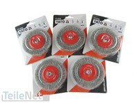 5X DrahtbüRste 100Mm Rund TopfbüRste StiehlbüRste Bohrmaschine RundbüRste Inox