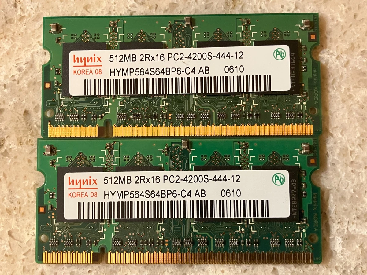 25+ Hynix Computer 512 MB per Module RAM 512 MB Total Capacity for