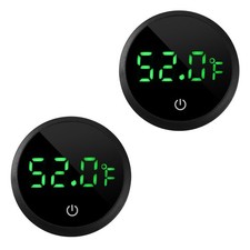 Digital Aquarium Thermometer 2pk with Spare Battery for Fish Tank Temperature