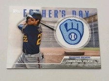 Christian Yelich Milwaukee Brewers 2023 Topps Father's Day Commemorative Patch 