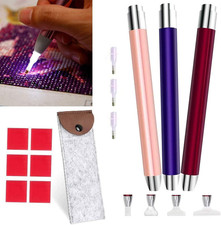 Diamond Art Painting Pen with Light - 3PCS Diamond Dots Painting Tools -Lighting
