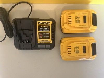 2 Dewalt DCB240 4 AH  batteries (2025) and a DCB1104 4 AH Charger