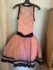 Star Styled Adult Small Pink Black Ballet Tulle Tutu Dress Fairy Dance Costume