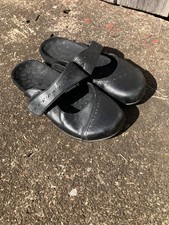 Vionic Allegra Black Leather Comfort Mules Women Size 6 Very Good Condition