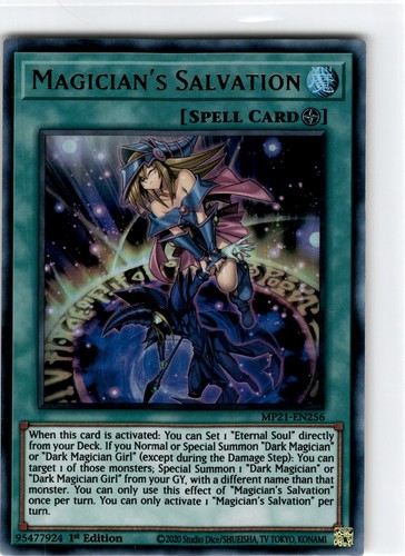 Magician's Salvation MP21-EN256 YuGiOh 2021 Tin of Ancient Battles Mega Pack card
