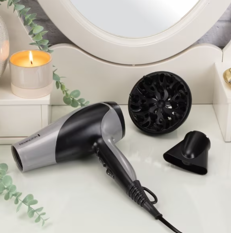 Remington Professional Hair Dryer 2200W Ionic Dry Hair Dryer & Diffuser D3190S