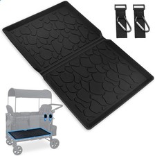 All Weather Mat for W2 Series 30x16 inch Foldable Silicone Stroller Wagon Flo...