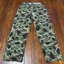 Vintage 70s Redhead Camo Pants Hunting Made USA Size 33x31 Talon 42 Zipper