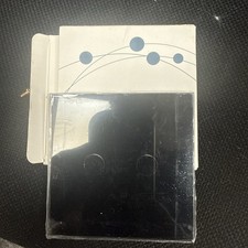 2 Gang Black Glass Touch Light Switch Panel Faceplate Replacement Cover New