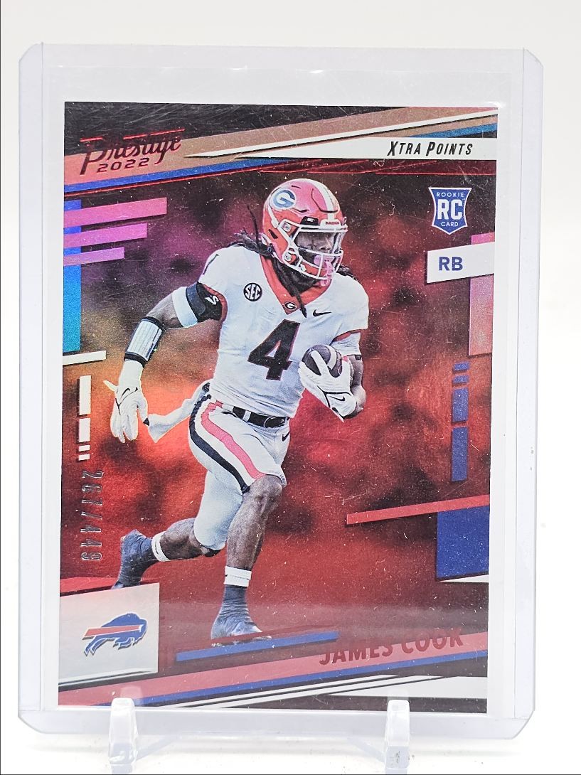 JAMES COOK 2022 PRESTIGE ROOKIE XTRA POINTS RED BILLS #347 RC /449 Q6044