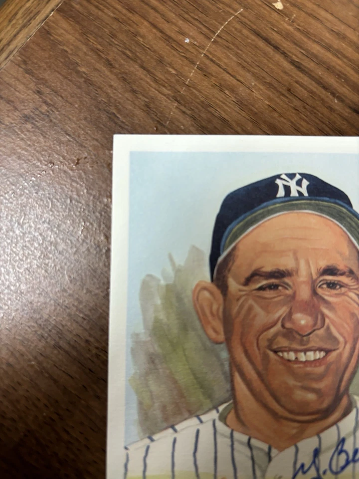Yogi Berra Yankees Numbered #7114/10000 And Autographed Hall of Fame Postcard #6 - Image 2 of 4