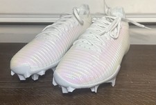 Botines de fútbol profesional Under Armour para hombre talla 9 Blur blancos/blancos/blancos - 3028220-100