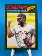 Jhonkensy Noel 2026 Topps Heritage Dark Green Border #197 - Cleveland Guardians