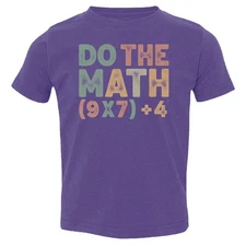 Do The Math 67 Nerd Graphic - 6 7 Meme Funny Toddler T-Shirt