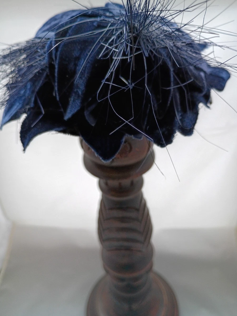 Fascinator Blue Velvet Vintage Hats for Women for sale | eBay display picture 1
